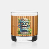 Cooles Tiki-Head-Party Whiskyglas (Rückseite)