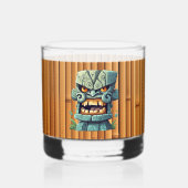 Cooles Tiki-Head-Party Whiskyglas (Vorderseite)