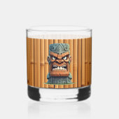 Cooles Tiki-Head-Party Whiskyglas (Rückseite)