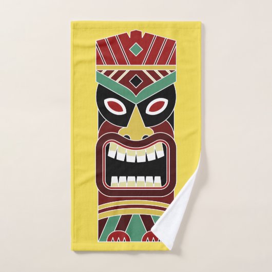 Cooles Tiki Totem Handtuch nach Maß 1 (Handtuch)