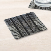Cooles Tire Rubber Automotive Texture Decke Rechteckiger Pappuntersetzer (angewinkelt)