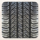 Cooles Tire Rubber Automotive Texture Decke Rechteckiger Pappuntersetzer (Vorderseite)