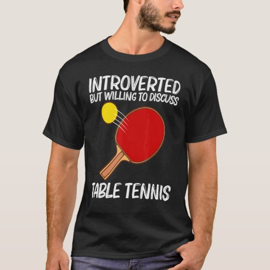 Cooles Tischtennis für Damen Pingpong Pl T-Shirt (Vorderseite)