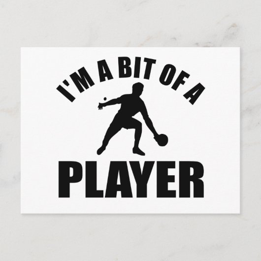 Cooles Tischtennisdesign Postkarte (Vorderseite)