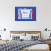 COOLES TORAHBar-Bat Mitzvah-Zeichen an Bord Leinwanddruck (Insitu (Schlafzimmer))