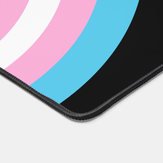 Cooles Transgender-Pride-Regenbogenmonogramm Schreibtischunterlage (Ecke)