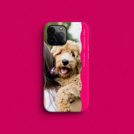 Cooles trendiges rosa Wavy Edge One Foto Case-Mate iPhone Hülle