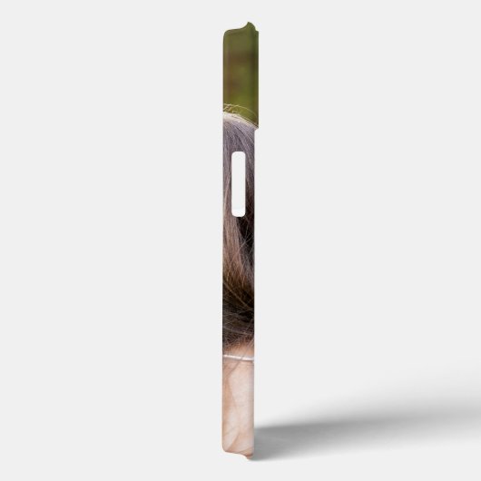 Cooles trendiges rosa Wavy Edge One Foto Case-Mate iPhone Hülle (Rückseite / Rechts)