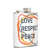 Cooles, trendiges, urbanes Grafikdesign eines Spri Flachmann (Rechts)