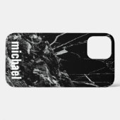 Cooles trendy Black Marble Case-Mate iPhone Ca Hülle (Rückseite (Horizontal))