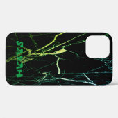 Cooles, trendy Black Marble Case-Mate iPhone Case (Rückseite (Horizontal))