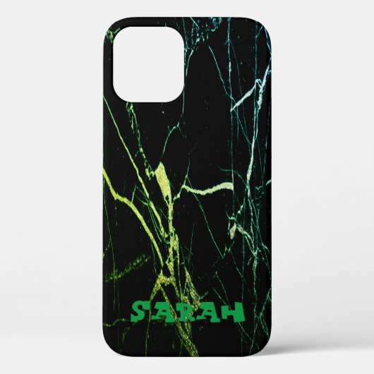 Cooles, trendy Black Marble Case-Mate iPhone Case (Rückseite)
