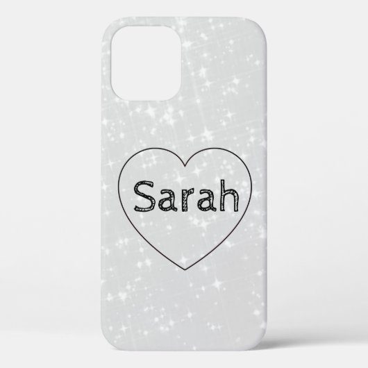 Cooles, trendy Blue Heart Case-Mate iPhone Case (Rückseite)