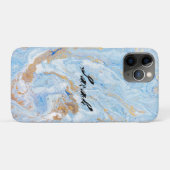 Cooles trendy Blue Marble Case-Mate iPhone Hülle (Rückseite (Horizontal))