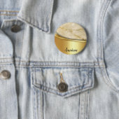 Cooles trendy Gold-Marmor Button (Beispiel)