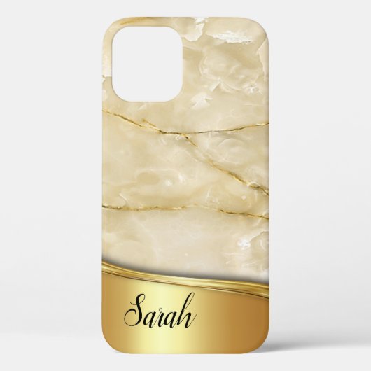 Cooles trendy Gold-Marmor Case-Mate iPhone Hülle (Rückseite)