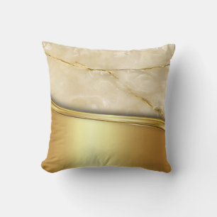 Cooles trendy Gold-Marmor Kissen