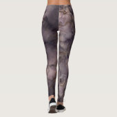 cooles trendy Marmorakzentgesichtsmuster-Goldbraun Leggings (Rückseite)