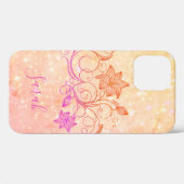 Cooles, trendy Pink Case-Mate iPhone Case (Rückseite (Horizontal))