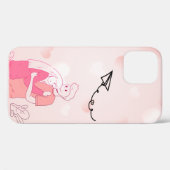 Cooles, trendy Pink Couple Case-Mate iPhone Case (Rückseite (Horizontal))