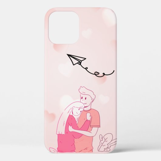 Cooles, trendy Pink Couple Case-Mate iPhone Case (Rückseite)