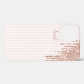 Cooles, trendy Pink Glitzer Case-Mate iPhone Case (Rückseite (Horizontal))
