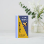 Cooles Triangle Rocket Airplane Airport Taxi Visitenkarte (Stehend Vorderseite)