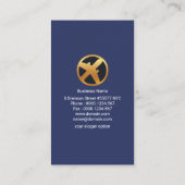 Cooles Triangle Rocket Airplane Airport Taxi Visitenkarte (Rückseite)