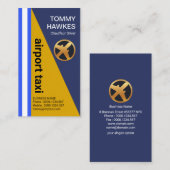 Cooles Triangle Rocket Airplane Airport Taxi Visitenkarte (Vorne/Hinten)