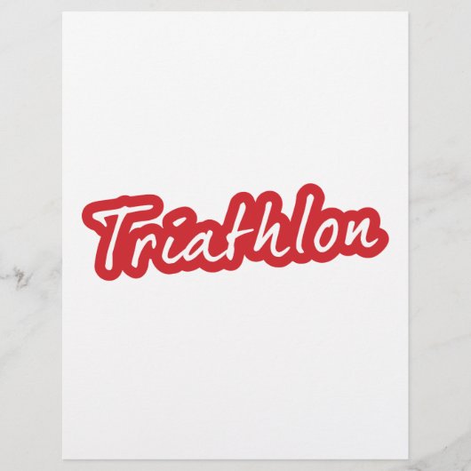 Cooles Triathlon-Design (Vorderseite)