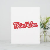 Cooles Triathlon-Design (Stehend Vorderseite)