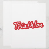 Cooles Triathlon-Design (Vorne/Hinten)