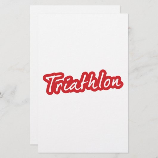 Cooles Triathlon-Design (Vorne/Hinten)