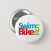 Cooles Triathlon-Design Button (Vorne & Hinten)
