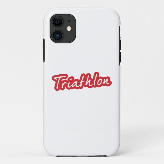 Cooles Triathlon-Design Case-Mate iPhone Hülle (Rückseite)