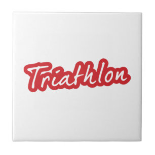 Cooles Triathlon-Design Fliese