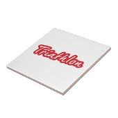 Cooles Triathlon-Design Fliese (Seite)
