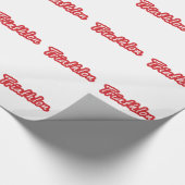 Cooles Triathlon-Design Geschenkpapier (Ecke)