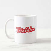 Cooles Triathlon-Design Kaffeetasse (Links)