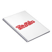 Cooles Triathlon-Design Notizblock (Rechte Seite)
