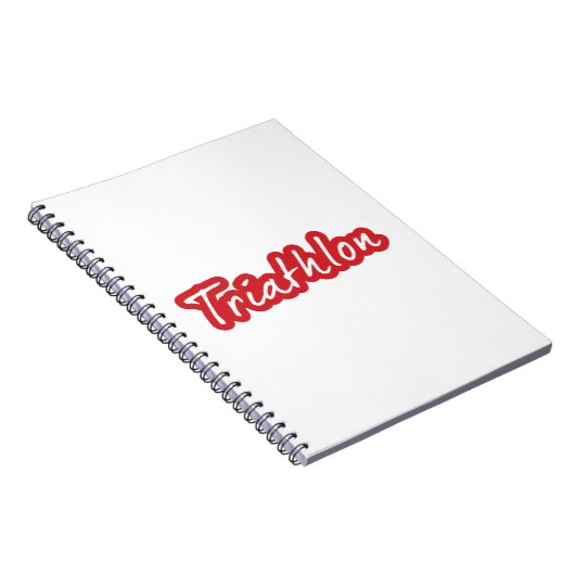 Cooles Triathlon-Design Notizblock (Rechte Seite)