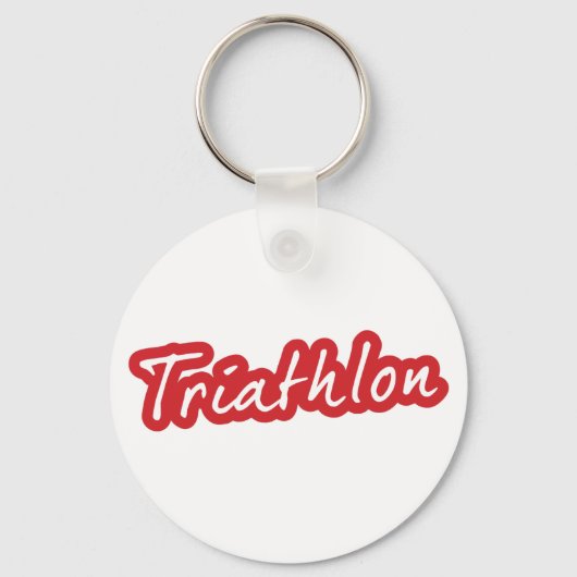 Cooles Triathlon-Design Schlüsselanhänger (Vorderseite)