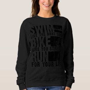 Cooles Triathlon für Damen und Herren - Rennen mit Sweatshirt