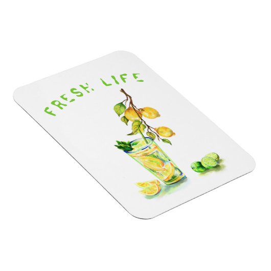 Cooles Trinkmagazin für frische Zitronen - Benutze Magnet (Rechte Seite)