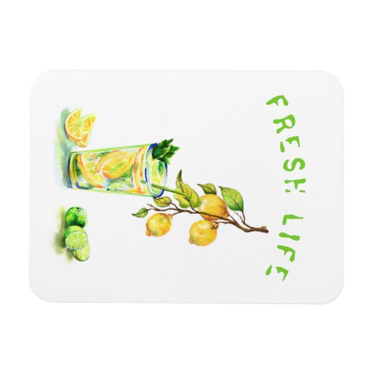 Cooles Trinkmagazin für frische Zitronen - Benutze Magnet (Horizontal)