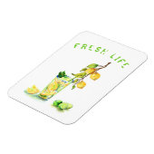 Cooles Trinkmagazin für frische Zitronen - Benutze Magnet (Linke Seite)