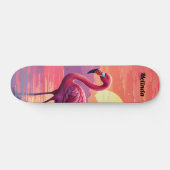 Cooles tropisches Flamingo-Skateboard Skateboard (Horizontal)