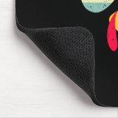 Cooles Truthahn-Gesicht mit Sonnenbrille Lustiger Mousepad (Ecke)