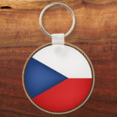 Cooles tschechisches Flag-Siegel Schlüsselanhänger (Vorderseite)
