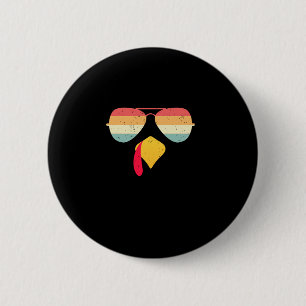 Cooles türkisches Gesicht mit Sonnenbrille Funny T Button